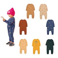 Wholesale Baby Rompers TC Brand born Girl Outfit Organic Cotton Long Sleeve Onesie Autumn Jumpsuit Kids Clothes