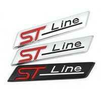 Wholesale 3D Metal Car Sticker ST Line Emblem Badge Decals for Ford F Focus X Vignale ST Line Mondeo Escape EcoBoost Explorer