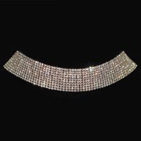 Wholesale Chokers Silver Plated Crystal Collar Chain Choker Short Necklace Bridal For Women Wedding Party Diamante Rhinestone Jewelry Gifts