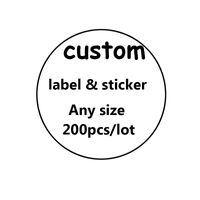 Wholesale Custom Circle Stickers Personalized cm Wedding Sticker Printed Holiday Gift Seal Packing Box Labels Printed Your own Store Name on it