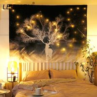 Wholesale Strings LEDIARY Planetary Backdrop Night Light Star Hanging Cloth Girl Bedroom Romantic Starry Sky Planisphere Ins Decoration Lamp