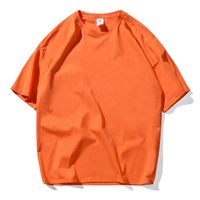 Wholesale Men s T Shirts Korean Fashion Male High Street Dark Souls T Shirt Men Women Orange Color Vintage Retro Tops Tee Harajuku XL XL Tees