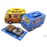 Wholesale Cartoon Car Candy Box Small Children Birthday Snacks Wrap Fold Paper Cute Chocolate Packaging Gift Box LLE10225