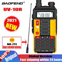 Wholesale Baofeng Yellow UV10R Professional Walkie Talkies High Power W Dual Band Two Way CB Ham Radio HF Transceiver VHF UHF BF UV R Talkie