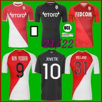 Wholesale 2021 AS MONACO SOCCER JERSEY Special Volland JOVETIC maillots de foot Collector B BADIASHILE BEN YEDDER GELSON FABREAGS GOLOVIN FOOTBALL SHIRT