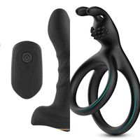 Wholesale NXY Vibrators New Prostate Massager Anal Vibrator Silicone Male Butt Plug Vibrating Sex Toys For Men Women G Spot Stimulation Dildos