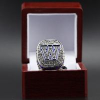 Wholesale 2019 Winnipeg Blue Bombers The Grey Cup Championship Ring Set With Wooden Display Box Case Fan Gift Drop Shipping