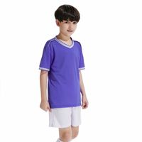Wholesale High Quality Kids Soccer Jerseys Sets Survetement Football Kits Quick Dry Futbol Jerseys Training Cheap Uniforms Sets Customized