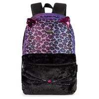 Wholesale Backpack Women Leopard Print Plush Cat Daypack Schoolbag For School Travel Camping College