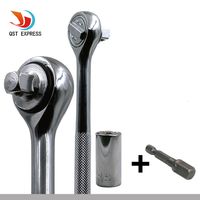 Wholesale universal torque wrench set head key sleeve socket mm ratchet spanner power drill kits magical grip bushing hand tools