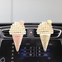 Wholesale Car Air Freshener Vent Solid Fragrance Diffuser Auto Outlet Perfume Cute Ice Cream