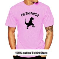 Wholesale Men s T Shirts Pregasaurus T shirt Pregnant Shirt Pregnancy Announcement T Preggers