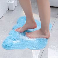Wholesale Bathroom Mat Set Rugs Soft Silicone Lazy Foot Washing Artifact Rubbing Massage Cleaning Pad Cup Non slip Mat Bath Rug