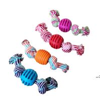 Wholesale Pet Dog Rope Chew Toys Bone Ball Animal Shape Pets Playing Knot Toy Cotton Teeth Cleaning Toys for Small Pet Puppy DHB13227