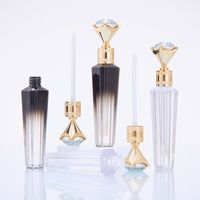 Wholesale 3ml Diamond Lip Gloss Tubes Clear Empty Tube Travel Bottle Packaging Containers Refillable Lipgloss Bottles