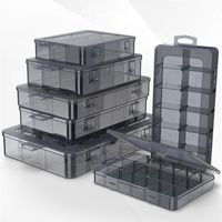 Wholesale Organizer Grids Adjustable Storage Container Compartment Plastic Storage Box Component Screw Holder Case Display Container