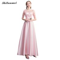 Wholesale Casual Dresses Pink Lace Evening Party Dress Ladies Elegant Mesh Patchwork Long Women Sweet Cute Princess Ball Gowns Vestido