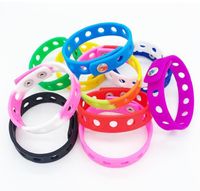 Wholesale Soft Silicone Sports Bracelet Wristband cm Fit Shoe Croc Buckle Charm Accessory Kid Party Gift Fashion Jewelry For Men Women