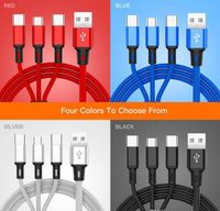 Wholesale TOPK Pack Fast n Multi Charging Cell Phone Cables Charger Cord Cell Phone Android Phone