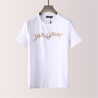 Wholesale 2022 Luxury Casual mens T shirt New Wear designer Short sleeve cotton high quality black and white size M XL