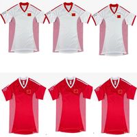 Wholesale 2002 retro china soccer jerseys classic vintage football shirts home away red white short sleeve S XL top quality chinese man adult
