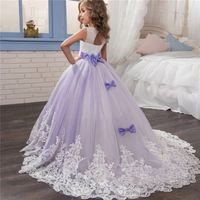 Wholesale New Eleagant Formal Princess Dress Children Wedding Party Pageant Long Prom Gown Kids Dresses for Girls Size Years