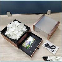 Wholesale Event Festive Party Supplies Home Gardenacrylic Lcd Video Boxes Universal Greeting Card Hd Watching Booklet Box For Advertising Business G