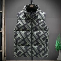 Wholesale Brand Men Vest Winter Stand Collar Sleeveless Jackets Stylish Mens Vest Plus Size Windproof Warm Waistcoat College Vest Coat