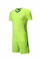 Wholesale fashion Team blank Jerseys Sets custom Training Soccer Wears Short sleeve Running With Shorts