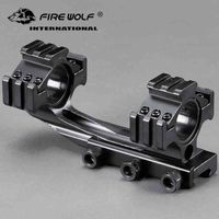 Wholesale Tri side mm mm Ring Mount Cantilever Double Ring See through Scope Sight Fixture Fit mm Rail Hunting