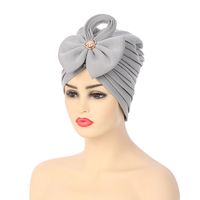 Wholesale Fashion Bow Women Muslim Inner Hijab Nigerian Wedding Hat Lady Head Scarf India Turban Hat for Women Hair Accessories Hair Loss