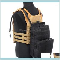 Wholesale Outdoor Sports Outdoorsoutdoor Bags Tactical Hydration Bag Combat Backpacks Army Camo Molle Camping Hunting Vest Equipment Pouch1 Drop Del