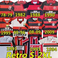 Wholesale Flamengo ROMARIO retro soccer jerseys Vintage Classic commemorate Collection Flemish football shirt BEBETO MOREIRA Sao Paulo