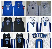 Wholesale Men Jayson Tatum College Jersey Black Blue White Duke Devils Basketball Jerseys Color Stitched Sport Breathable Excellent Quality Athletic