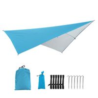 Wholesale Waterproof Rectangle Sunshade Sail Shelter Patio Shade Cloth UV Rain Resistant Tent Hammock Tarp Picnic Mat For Outdoor Camping Tents And Sh