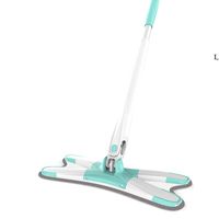 Wholesale X type Floor Mop Degree Home Cleaning Tool with Reusable Microfiber Pads for Wood Ceramic Tiles sea shipping HWB13157