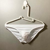 Wholesale Underpants Trendy Men s Underwear Briefs Sexy Transparent Jacquard Breathable Printing Lace Triangle U Convex Edge