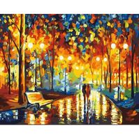 Wholesale Paintings Frame Walking Couples Paint By Numbers Landscape Kit Painting Number Adults Canvas Wall Art Picture For Living Room