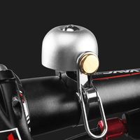 Wholesale Retro Classical Stainless Steel Bicycle Horns Clear Loud Sound Bell MTB Road Bike Folding Bikes Handlebar Copper Ring Safety Warning Alarm