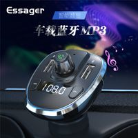 Wholesale USB Car Charger Wireless Bluetooth Hands free Kit Fm Transmitter Fast MP3 for iPhone Xiaomi Mobile Phone FreeShipping