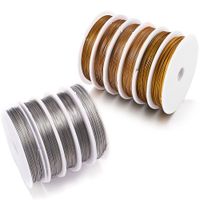 Wholesale 1 Roll mm Resistant Strong Line Stainless Steel Wire Tiger Tail Beading Wire For Jewelry Making Finding