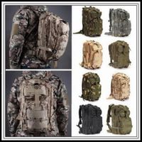 Wholesale 12 Colors L Hiking Camping Bag Military Tactical Trekking Rucksack Backpack Camouflage Molle Rucksacks Attack Outdoor Bags ZZF8154