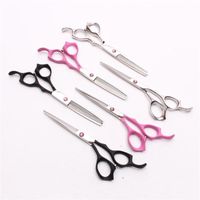 Wholesale Hair Scissors C1024 quot cm JP Pink GEM C Customized Logo Professional Hairdresser quot s Cutting Thinning Scissor Styling Tools