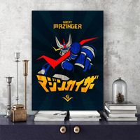 Wholesale Paintings Great Mazinger Finger Retro Anime Poster Canvas Wall Art Painting Decor Pictures Bedroom Living Room Home Decoration Prints