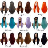 Wholesale Women s Selling Cosplay Wigs Split Animation Long Hair Color Gradient Wig Cover