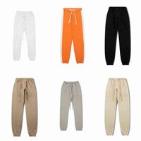 Wholesale Designer mens essentials joggers womens pants sportwear sweatpant jogging casual trouser orange stripe botton sweatpants women men black