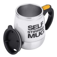 Wholesale Mugs Electric Self Stirring Coffee Mug Cup Stainless Steel Automatic Mixing Spinning Home Office Travel Mixer Milk Whisk