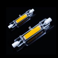 Wholesale Bulbs R7S COB LED Lamp Bulb Dimmable Glass Tube Lights mm mm V W W W W Spot Light For Replace Halogen Floodlight