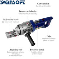 Wholesale Power Tool Sets SWANSOFT RC Rebar Cutter Portable Steel Bar Cutting Machine Electric