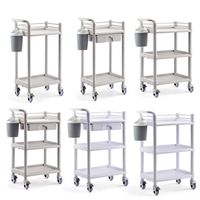 Wholesale Elitzia ET005 Salon Furniture Spa Beauty Trolley Rolling Cart With Waste Bin Two Or Three Layers Types Optional